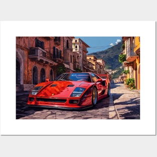 Ferrari F40 Posters and Art